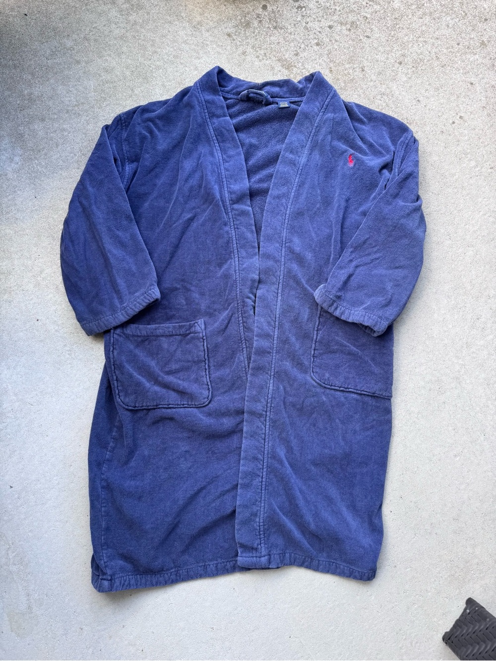 Polo by Ralph Lauren Navy Terry Robe-Style Sweatpants